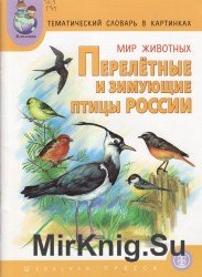 Мир животных. Перелетные и зимующие птицы России. Тематический словарь в картинках.