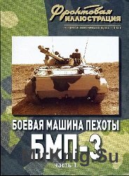 Боевая машина пехоты БМП-3 (Фронтовая иллюстрация)