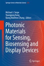 Photonic materials for sensing, biosensing and display devices