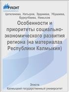 Особенности и приоритеты социально-экономического развития региона 