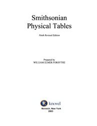 Smithsonian Physical Tables