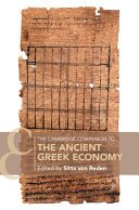 The Cambridge Companion to the Ancient Greek Economy