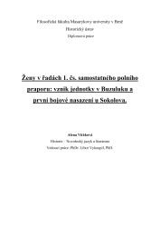 Ženy v řadách 1. čs. samostatného polního praporu: vznik jednotky v Buzuluku a první bojové nasazení u Sokolova