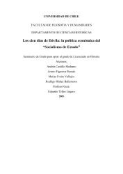 Los cien días de Dávila: la política económica del “Socialismo de Estado”