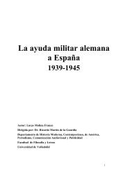 La ayuda militar alemana a España 1939-1945