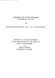 Insurgency and counter-insurgency in Palestine, 1945-1947